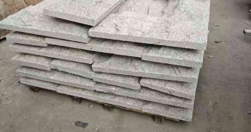 黑龙江芝麻白蘑菇石，自然面